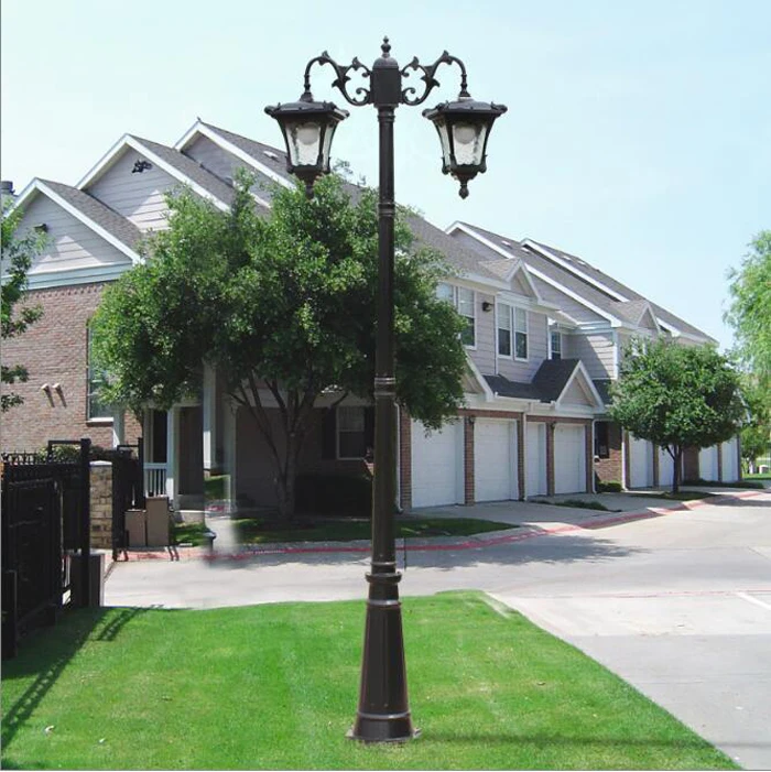 antique garden lighting pole lamp for home