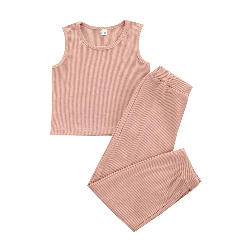 
Girls sleeveless vest harem pants summer children clothes 3-8 years old girls clothing sets 