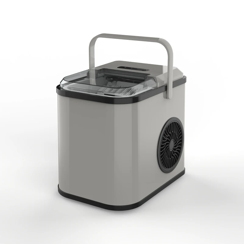 Shenzhen Factory Portable Compact Household Ice Maker with Ice Scoop and Basket