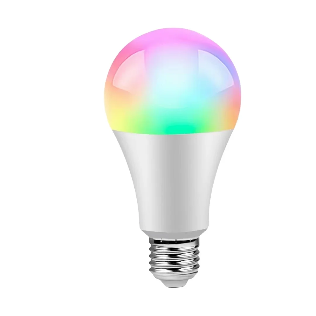 A60 90-220VAC Tuya Wi-Fi APP control RGB 2700-6500K dimmable Smart E27 Ball Led bulb work for alexa google