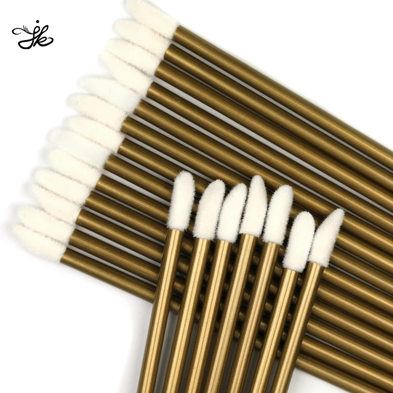 Безворсовая отшелушивающая Золотая Кисть для макияжа, индивидуальный одноразовый аппликатор для губ