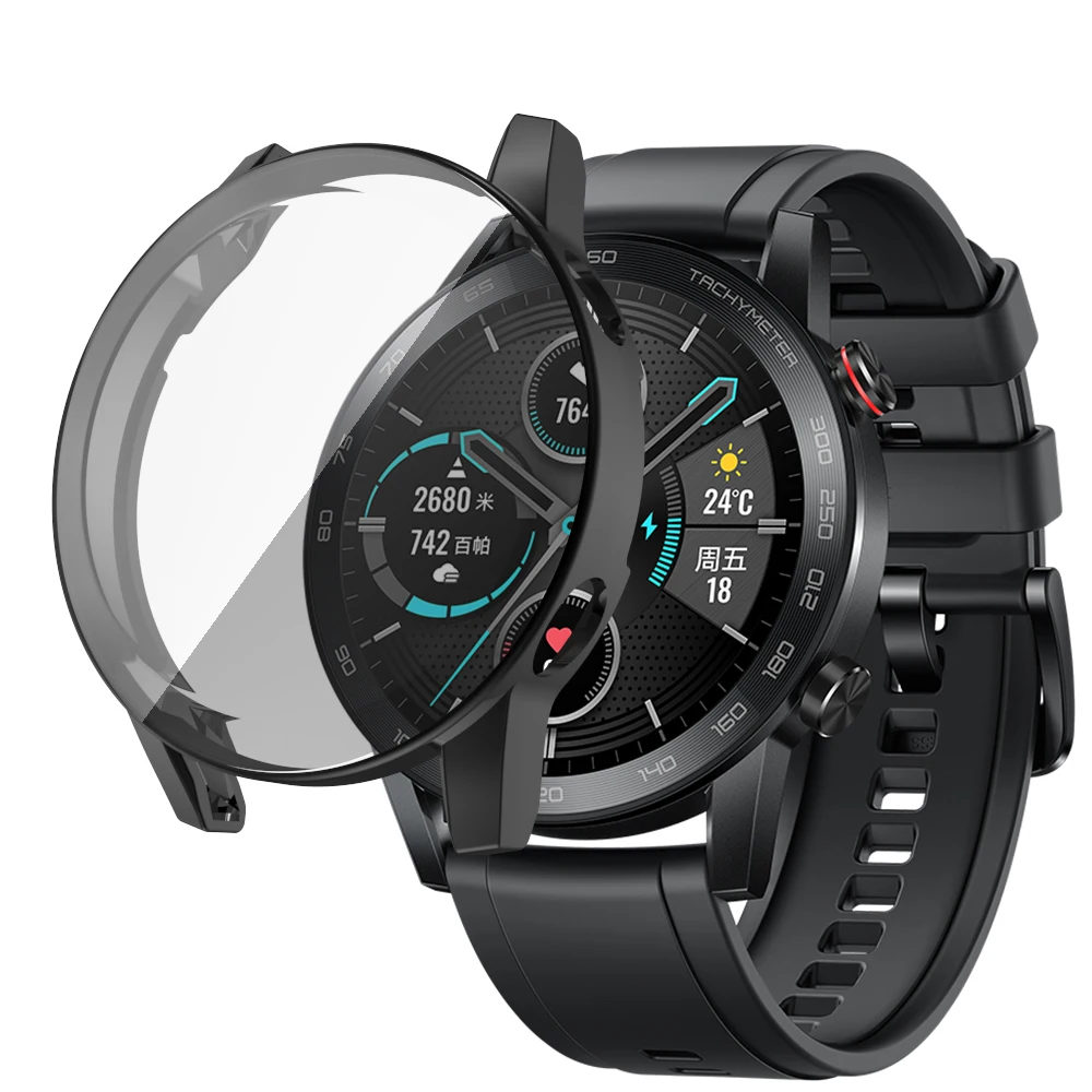 Защитный чехол из ТПУ с гальваническим покрытием и полным для Huawei Honor Magic Watch 2 мягкий 46 мм защитный защитой от
