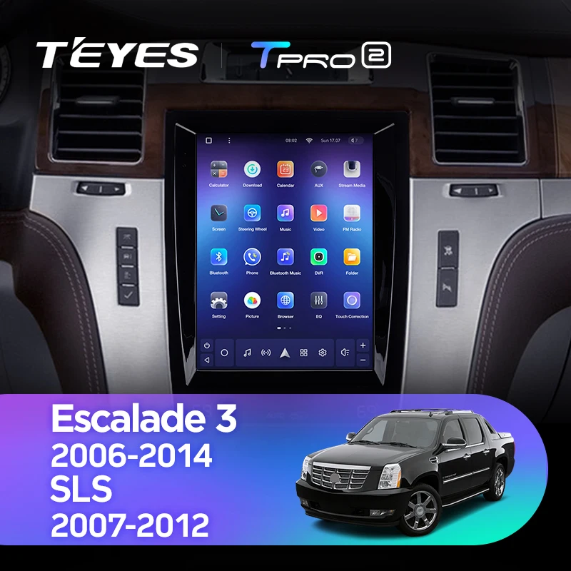 TEYES TPRO 2 For Cadillac Escalade GMT900 III 3 2006 - 2014 SLS 2007 - 2012 For Tesla style screen Car Radio Multimedia Video Pl