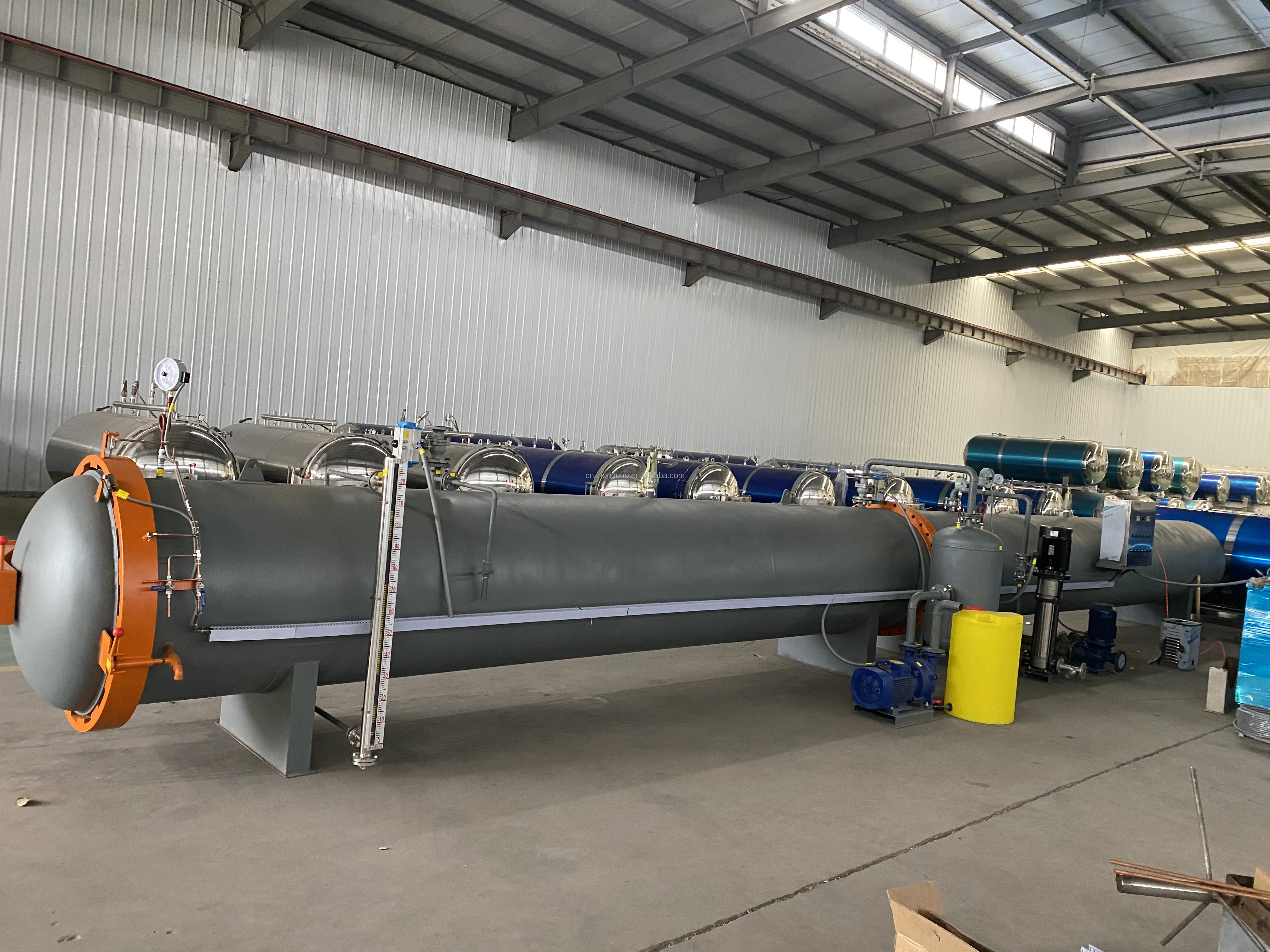ZHONGNUO 1*12.5m Vacuum Wood Impregnation Autoclave for Abubaker