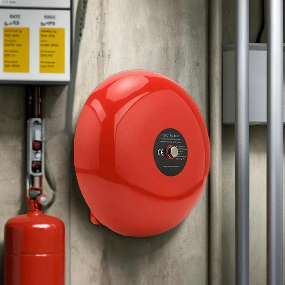 Big ringtone and simple wiring duralumin 24v fire alarm bell ring outdoor sound electric