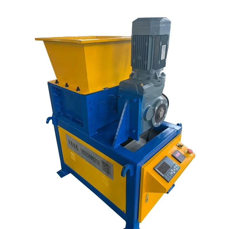 fish waste shredder,mini  shredder,dead animal two shaft shredder