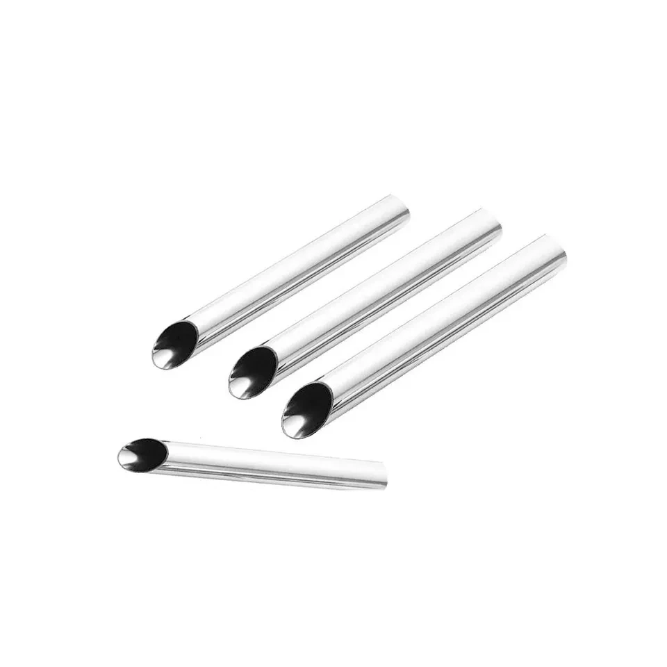 Factory wholesale  small size diameter inox grade 430 304 316 tubing stainless steel capillary pipe for straw