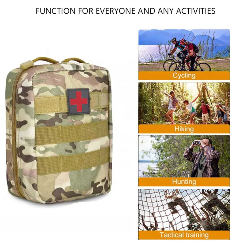 Wholesale Custom First Aid Kit Emergency Medical Bags Portable Survival Pouch First Aid Kit