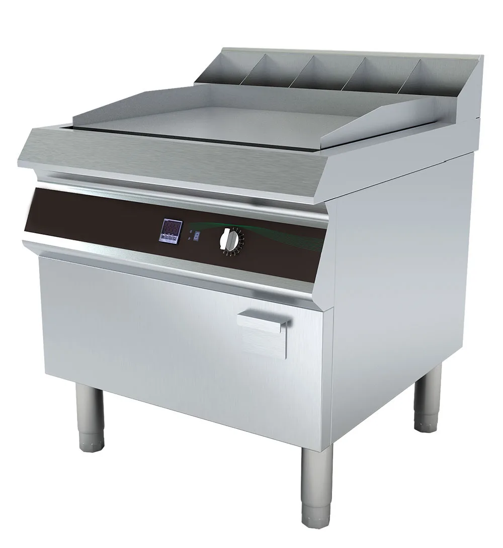 2023 Freestanding Large Electric Induction Griddle Stainless Steel Teppanyaki Grill for Restaurant