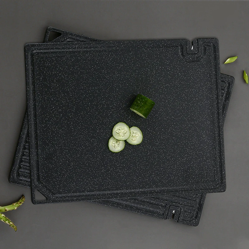 Multifunctional Kitchen Chopping Block Double-sided Plastic And Ceramic Cutting Board With Knife Sharpener And Garlic Grinder