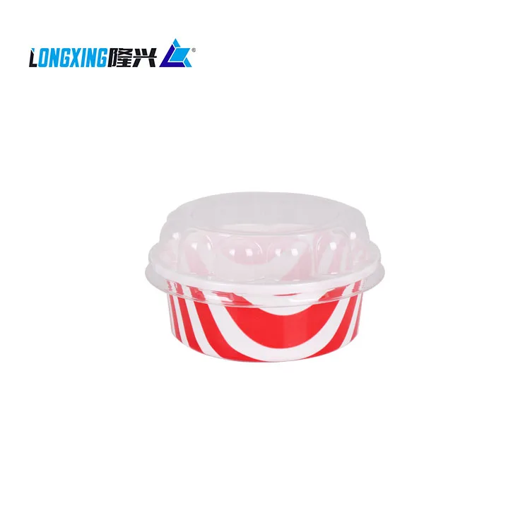 175ml Colorful Printed Ice Cream Plastic Cup / PP Cup with PET Lid