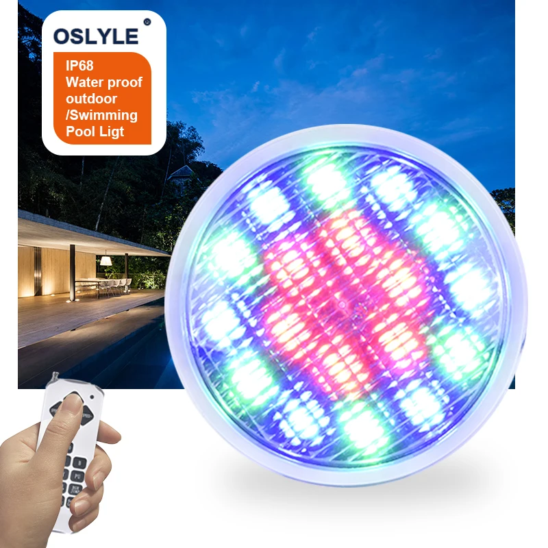 OSH CE ROHS FCC RGB встроенные светильники для бассейна высокая яркость водонепроницаемый светодиодный подводный светильник IP68 par 56