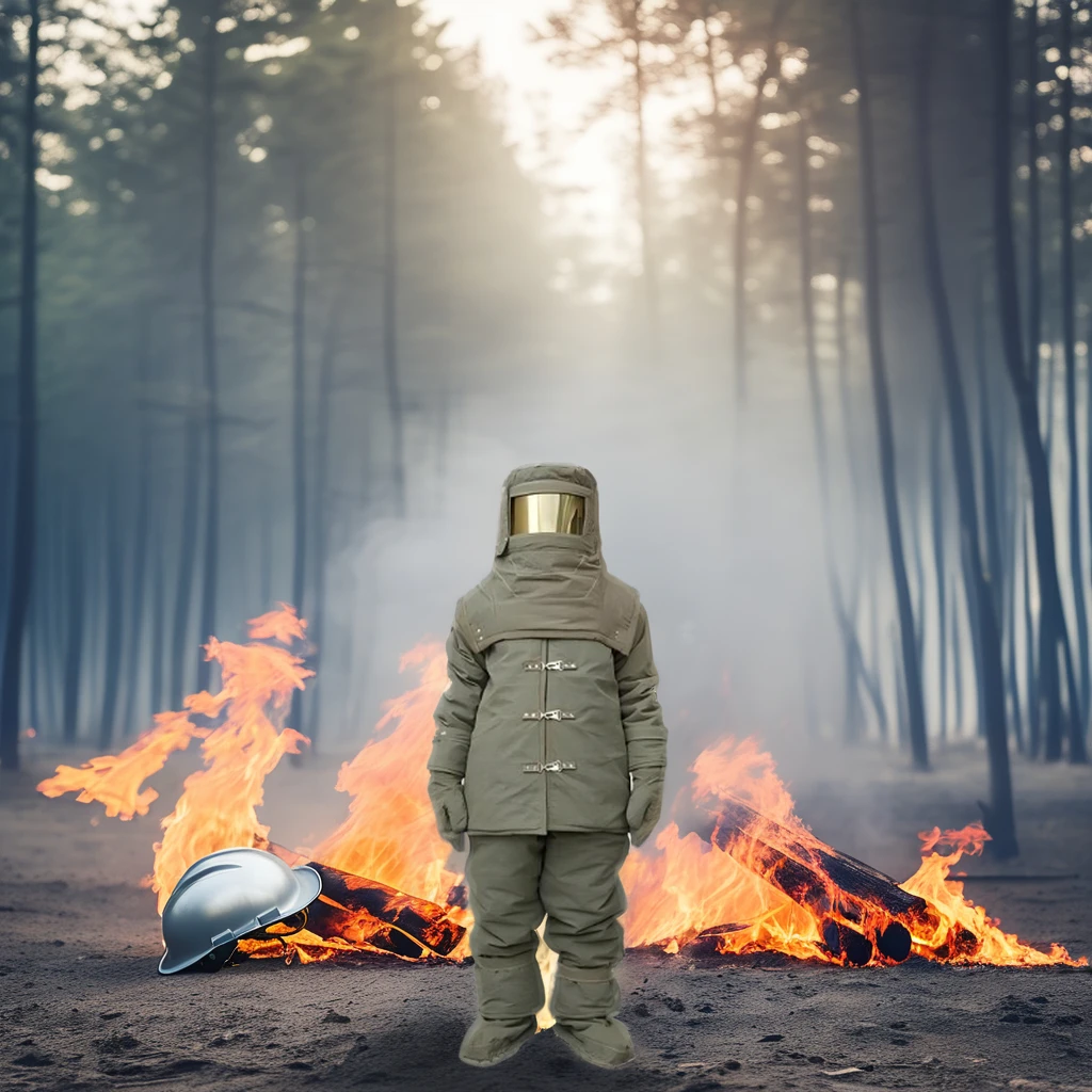 Steel & Aluminum Industry Fireproof Suit Protective Cotton Clothing Heat-Resist Anti-Static Anti-Cut Lightweight