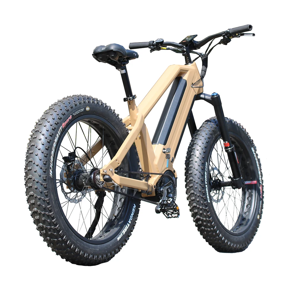 Электрический велосипед Bafang G510 средний двигатель два аккумулятора ременной привод толстая шина электровелосипед