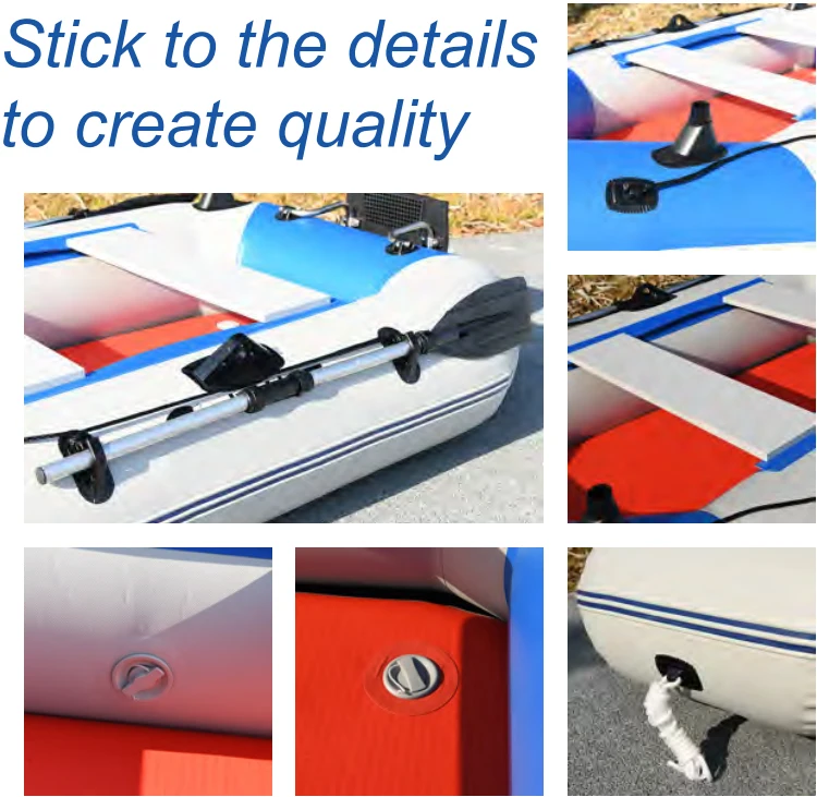 2 Meter Small Plastic Fishing Boat Inflatable PVC Rowing Boats