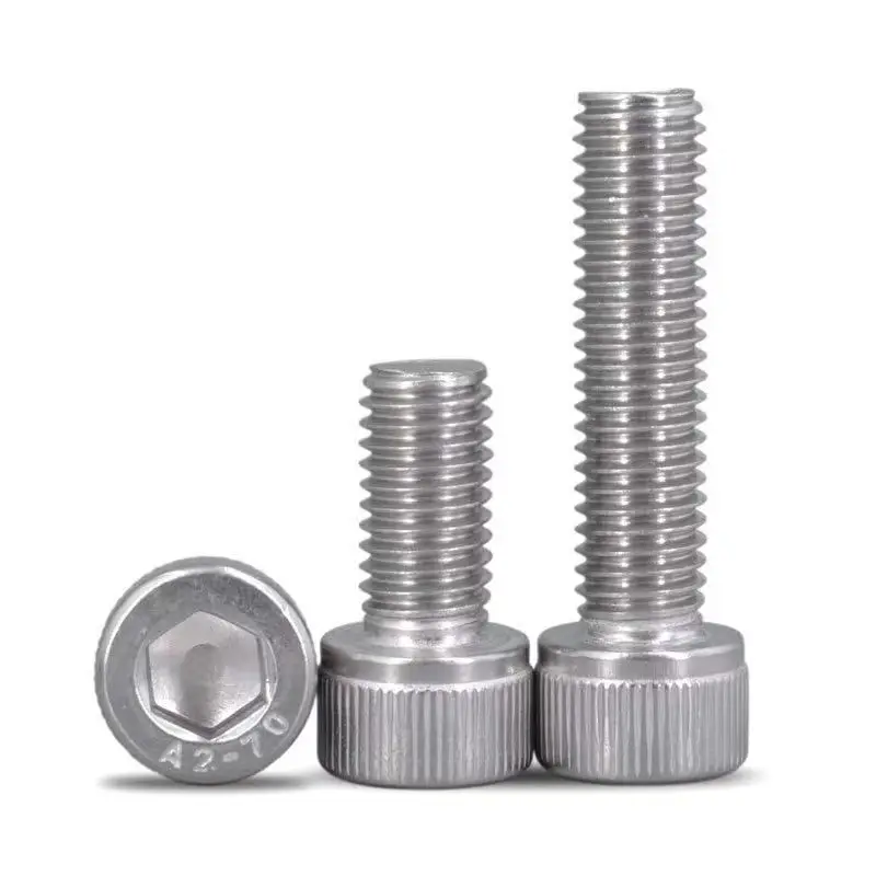 M3 70mm 60mm 50mm Long Partial Thread Hex Socket Head Machine Bolt Black Cap Screws