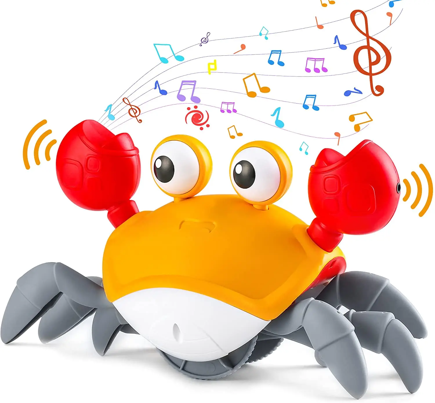 New Crawling Crab Baby Toy Electric Walking Crab Toddler Toys With Music And LED Light Up Interactive Toy For Kids Babies