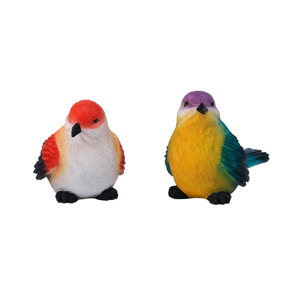7.8inch Garden Bird Statue Resin Animal Sculpture Decoration Garden Birds Figurine Garden Gift