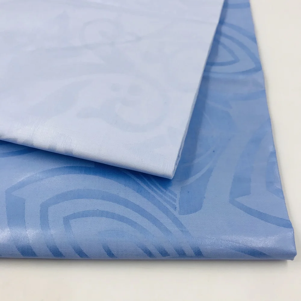 Hi-ana Fabric2 Trade Assurance Factory Supplier Bazin Riche Africans Clothes Customized Woven Jacquard Brocade Fabric Printed
