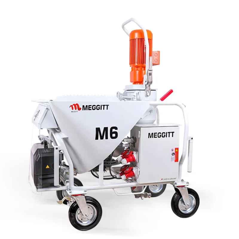 M6 Automatic Gypsum Spraying Machine Spraying Dry Cement Sand Mortar Gypsum Plaster Dustless Spray Machine