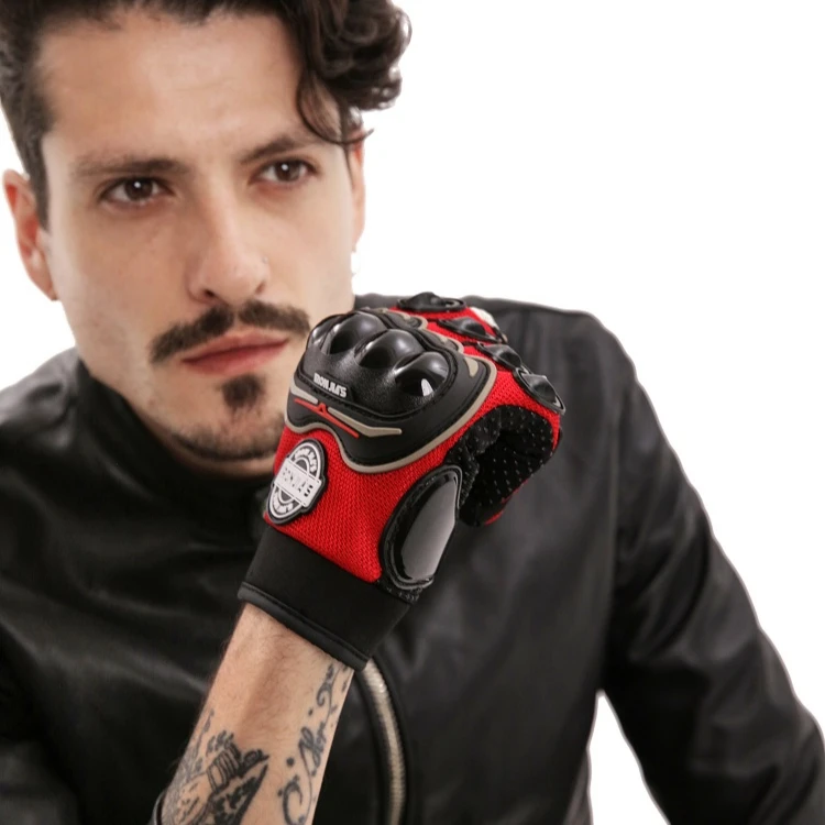 High Quality Full Finger Gel Pad Touch Screen Sport Bike Motorcycles Safe Glove