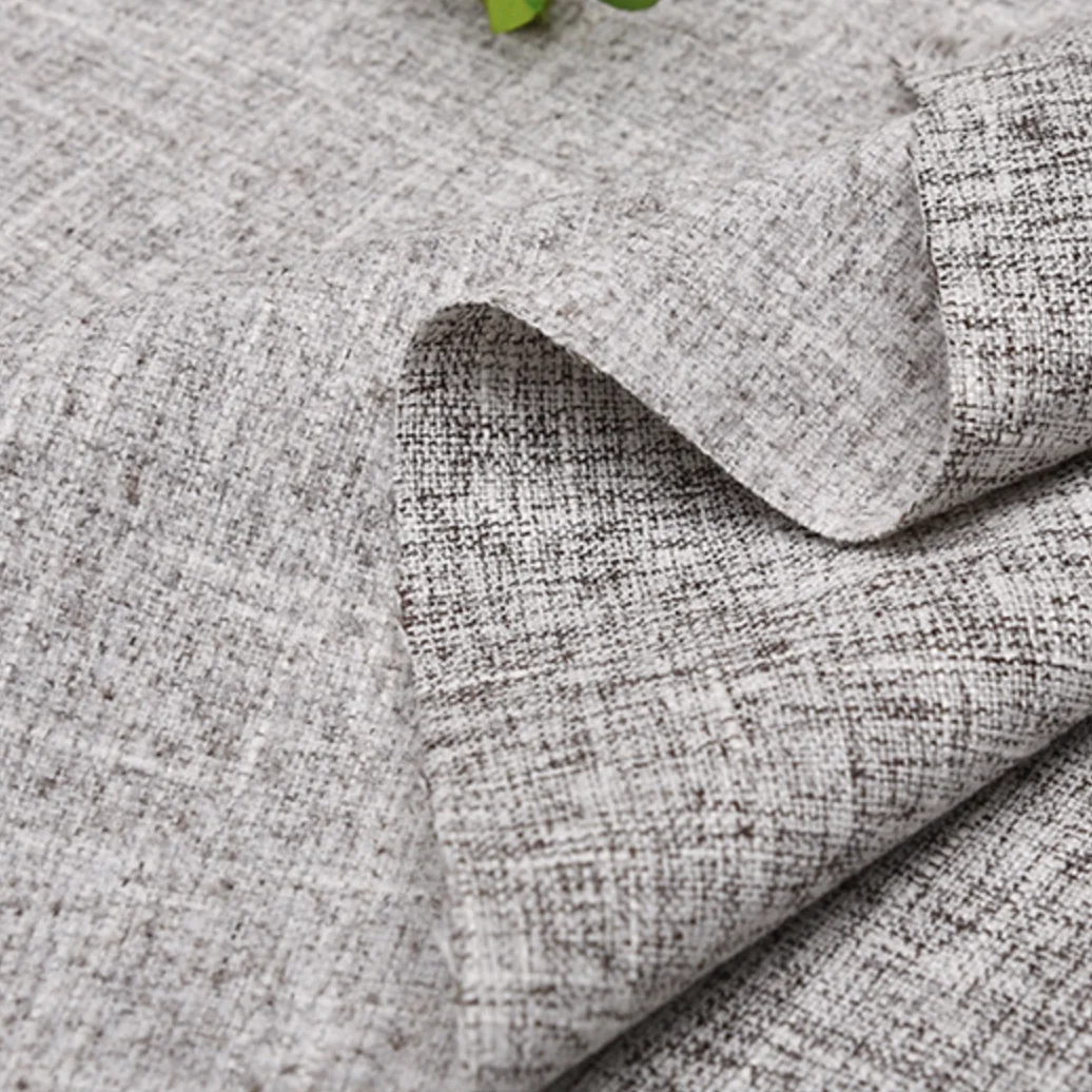 Hot Sale Spring Summer Tablecloth Pillow Polyester Coarse Linen Cloth Sofa Cushion Solid Color Thickened Canvas Linen