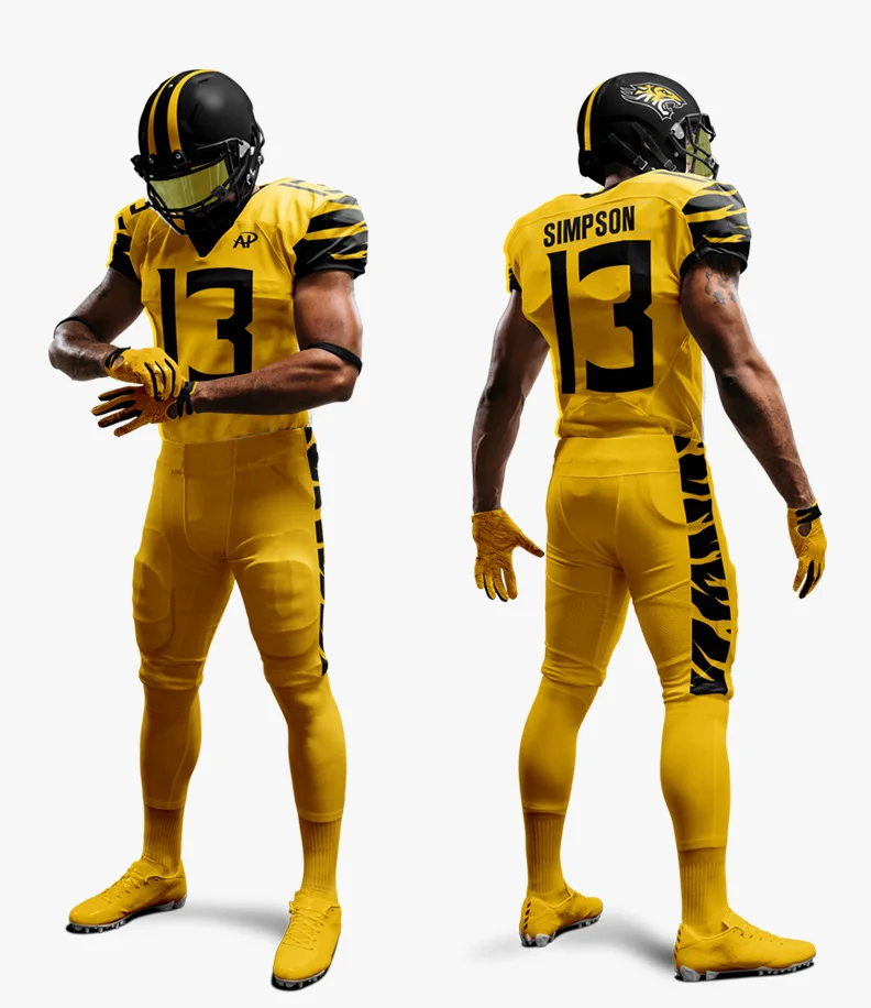 2021 new model custom tackle twill sublimation american football practice pant shirt uniform jersey set