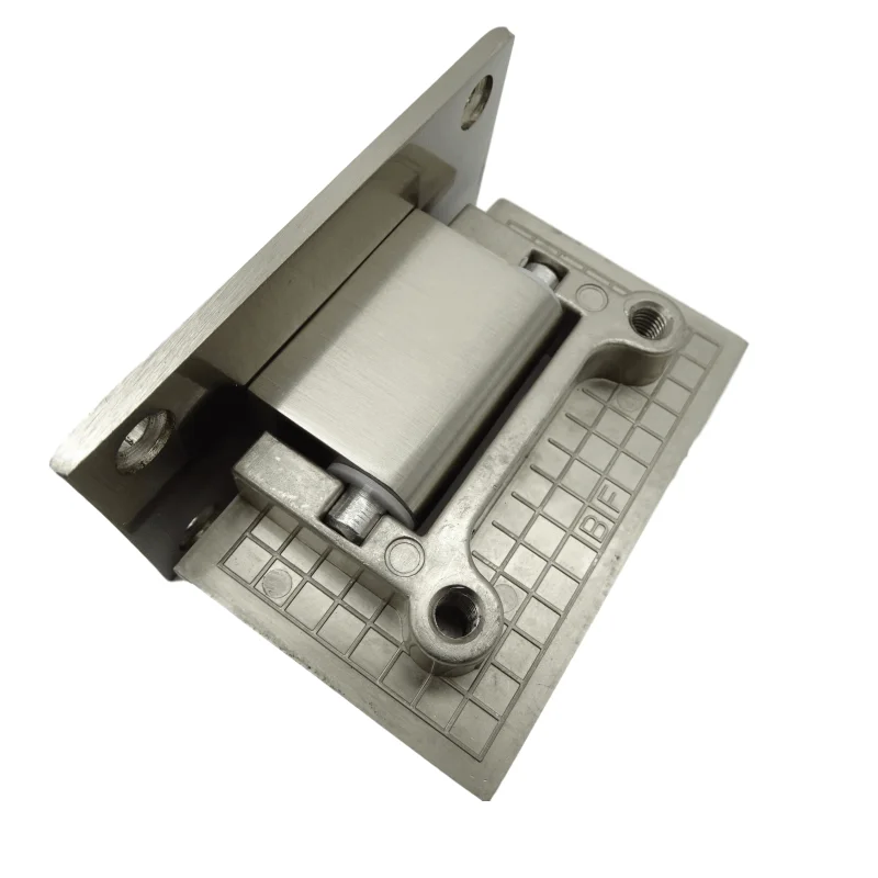 Kensharp Glass Door Hinge Stainless Steel 304 Straight Edge 90 Degree Frameless Wall To Glass Hinge