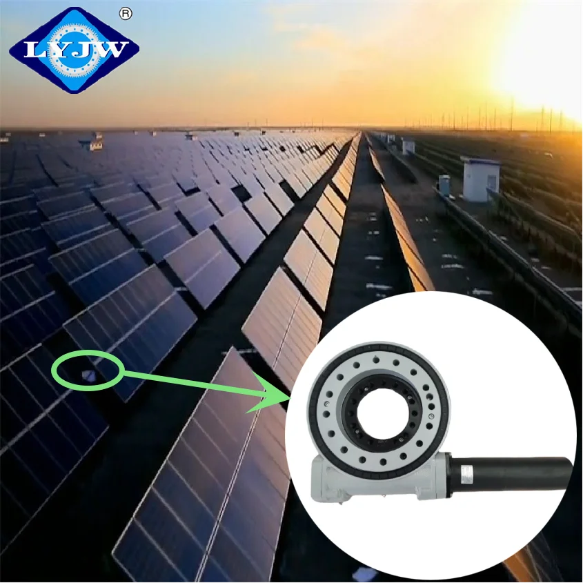 Luoyang JW PV CPV Solar Dish Use 24V DC Motor 3 Inch Slewing Drive SE3 SE3-2 SDE3 SDD3 For Solar Panel