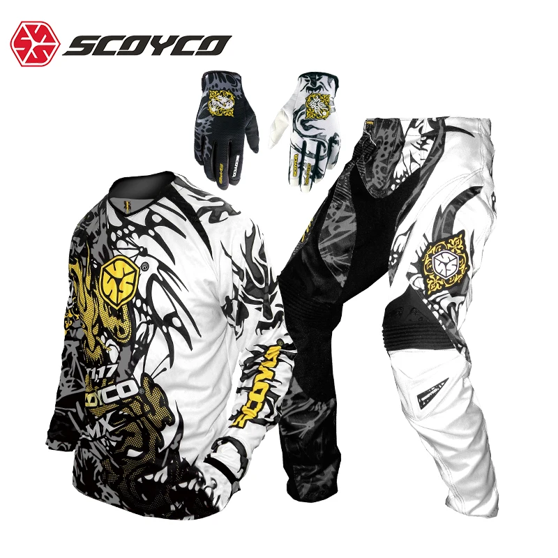 SCOYCO Motocross Suit Nylon Quick Dry Racing Clothes Motocross Racing Jersey Pants Clothes/Suit