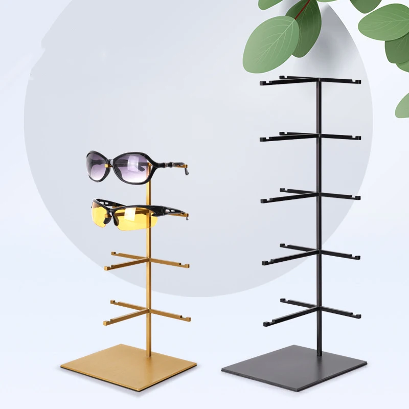 Custom Metal Desktop Rack Sunglasses Holder Display Sunglasses Display Stand Eyewear Display Eyeglass Store Racks Shelf -