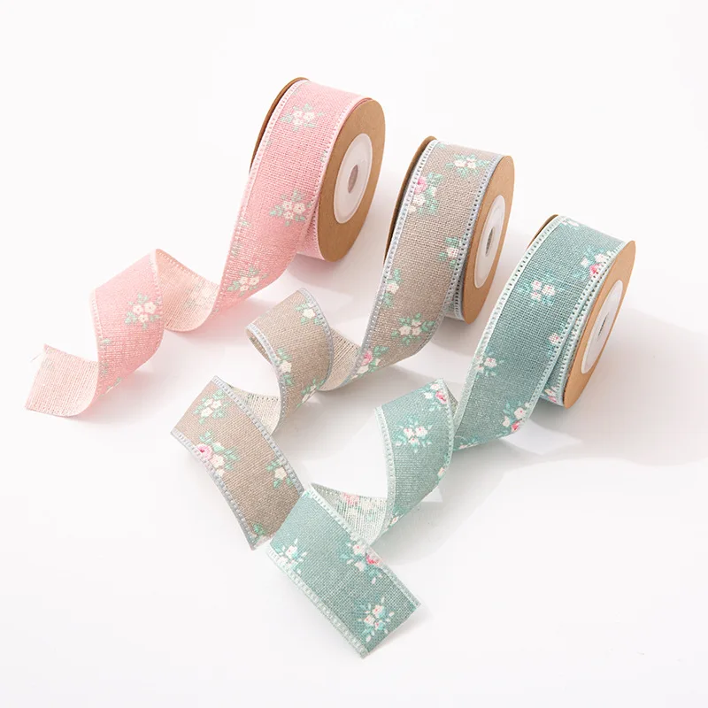 1 Inch chiffon ribbons nylon wired ribbon flower packaging fabric ribbon