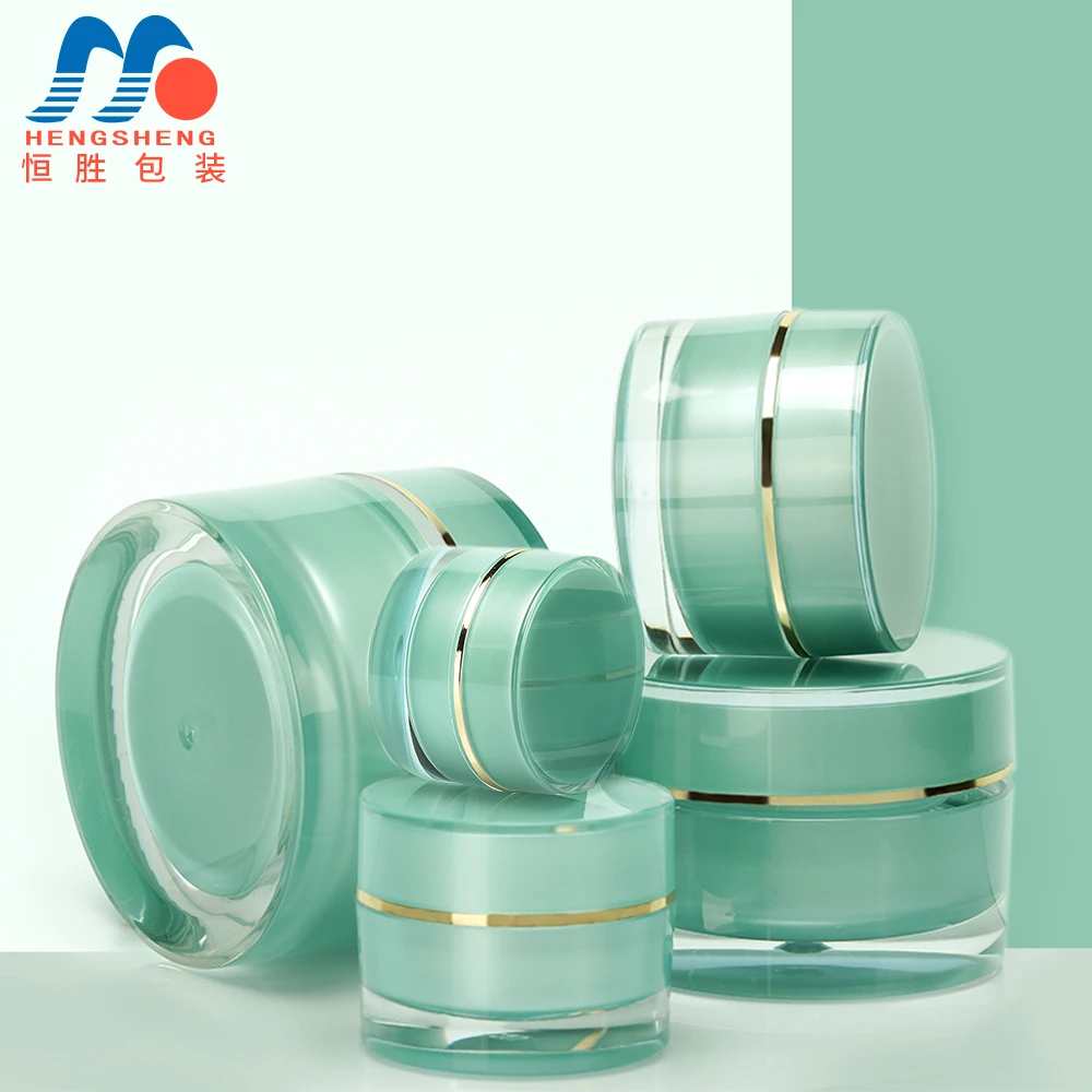 Hengsheng factory wholesale plastic cosmetic containers and packaging cream jars 5g 10g 20g 30g 50g