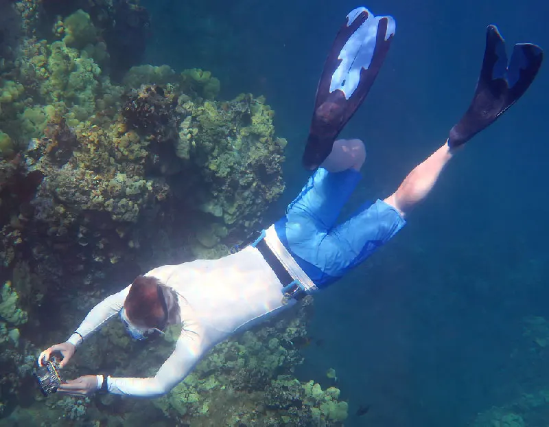 Heavy duty rubber weight belt for free diving and spearfishing