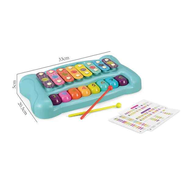 New Arrival Early Educational Piano Toddler Organ Little Xylophone with Keyboard Musical Instrument Toys for Kids