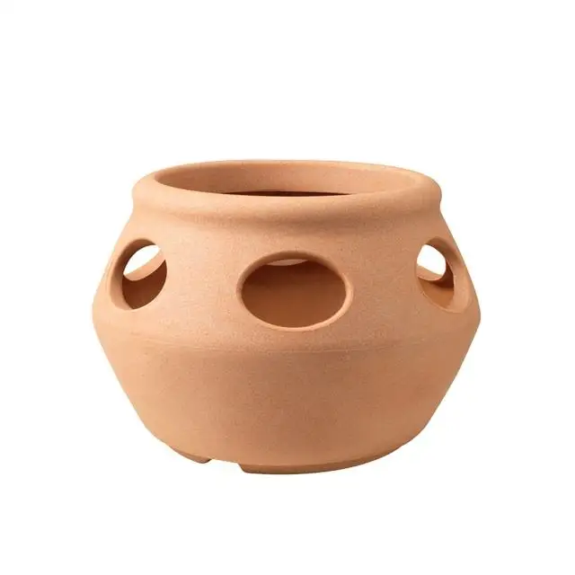 Custom herb planter pot wholesale round terracotta strawberry plant pots