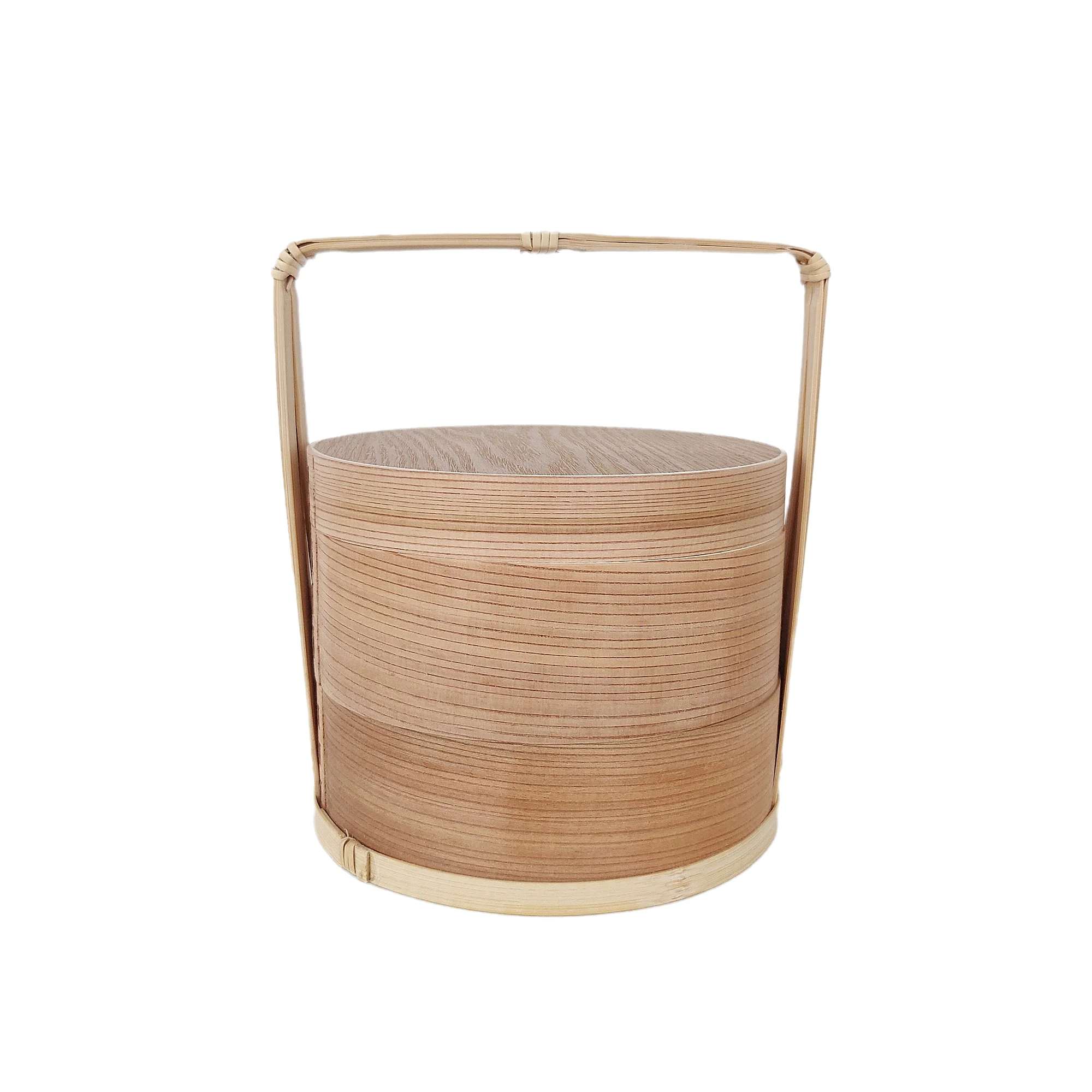 
Reusable wooden lunch box, natural unpainted environmentally friendly lunch box, customizable LOGO 