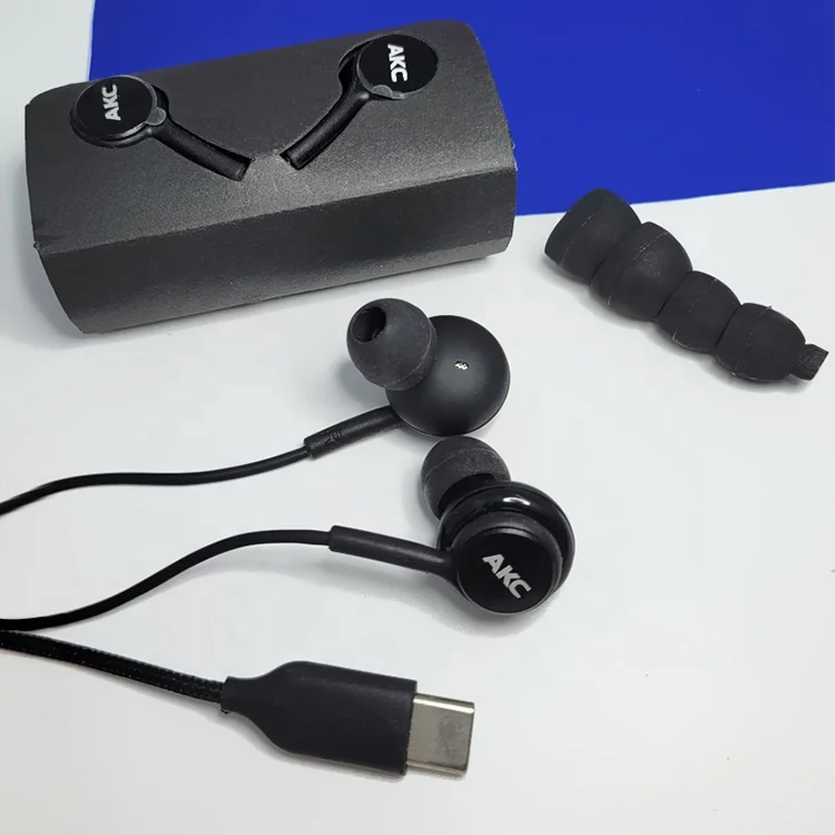 Super bass headset with mic Auriculares manos libres wired earphones for samsung note10 A70 s22 Type C earphones