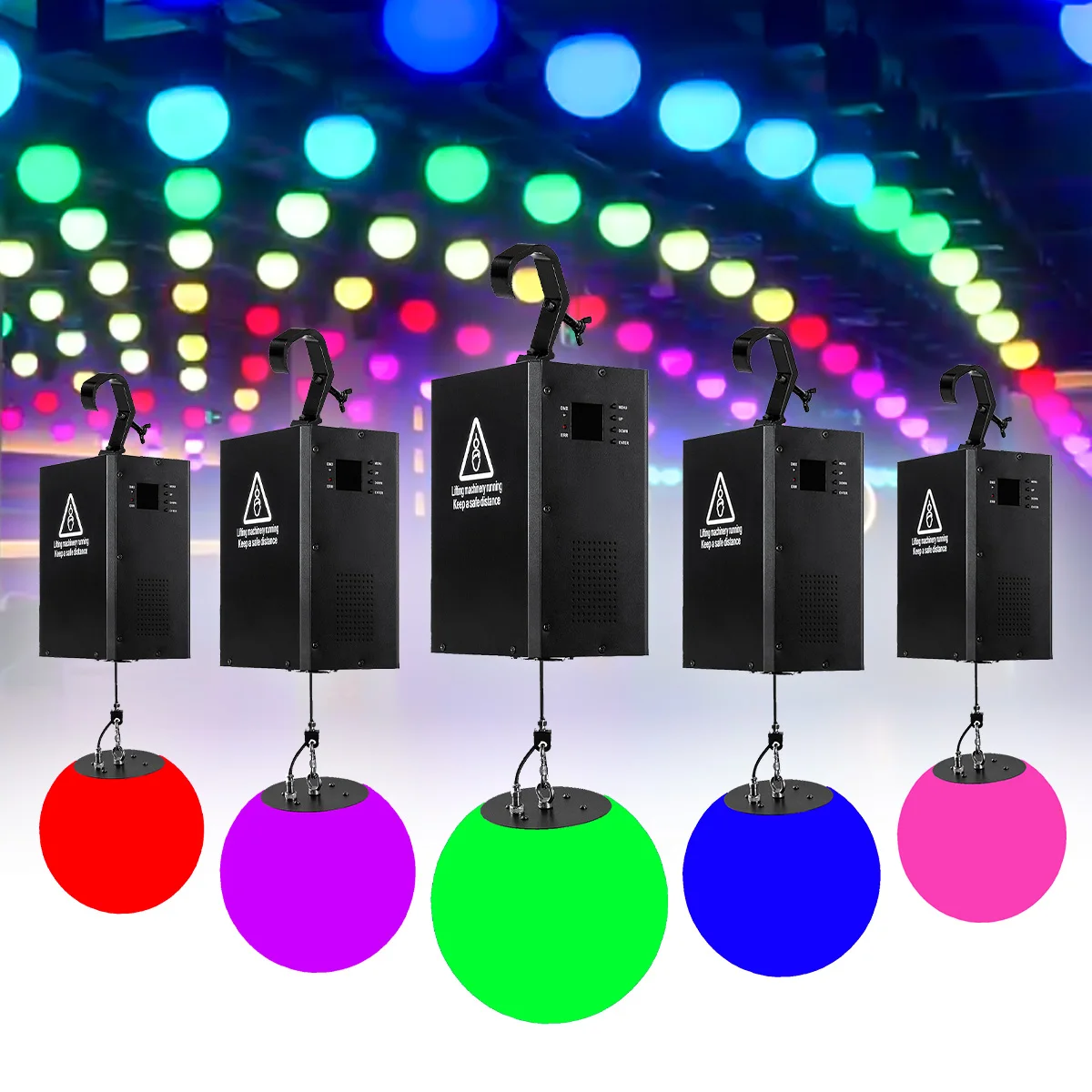 Dmx winch kinetic lighting system kinetic ball dmx for Club Disco Dj Bar Stage Lighting