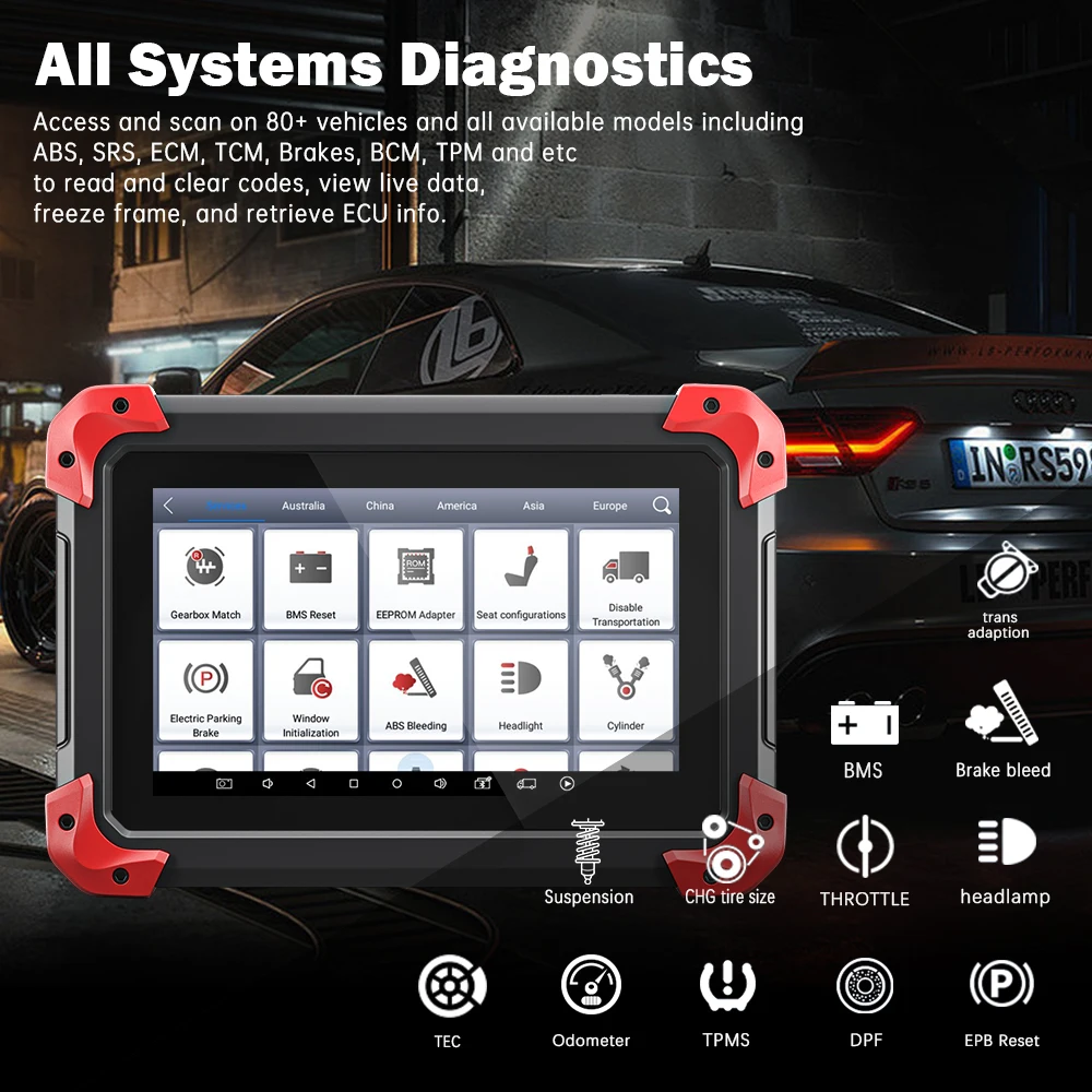 Автомобильный диагностический инструмент Xtool X100 PAD Plus полная система диагностики планшет слесарный X100PAD OBD2 ключевой программатор