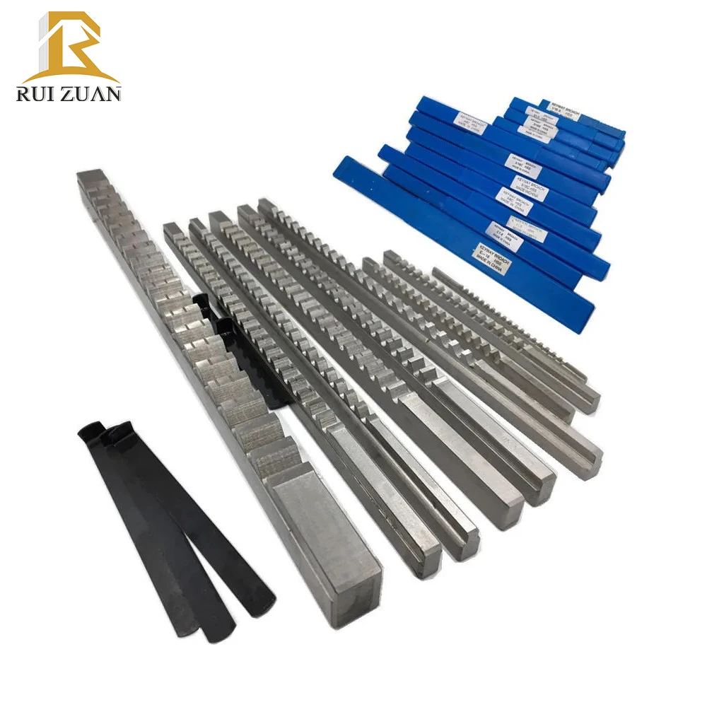 HSS 6mm C1 Push-type Keyway Broach Metric Spline Tool Cnc Keyway Broaching Tool  With Shims Broaching square Tool