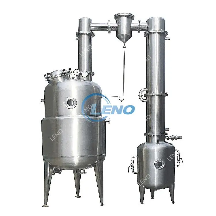 Types Steam / Electric Heating Juice Evaporator For Milk Food Vacuum Concentrator
