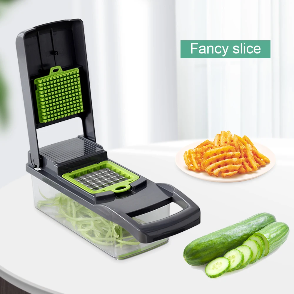Best Professional 9 In 1 Amazon Progressive Multi-purpose Vegetable And Fruit   Easy Manual  Chopper