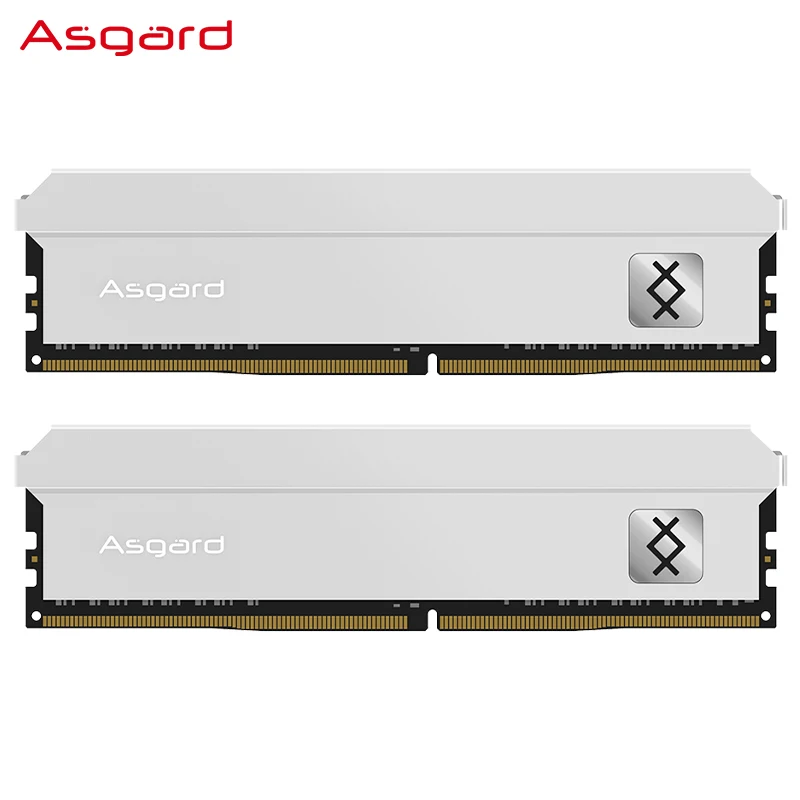 Asgard DDR4 ОЗУ 32 Гб (16 * 2) 3200 МГц Память для настольных игр серебристый металлический охлаждающий корпус ddr4
