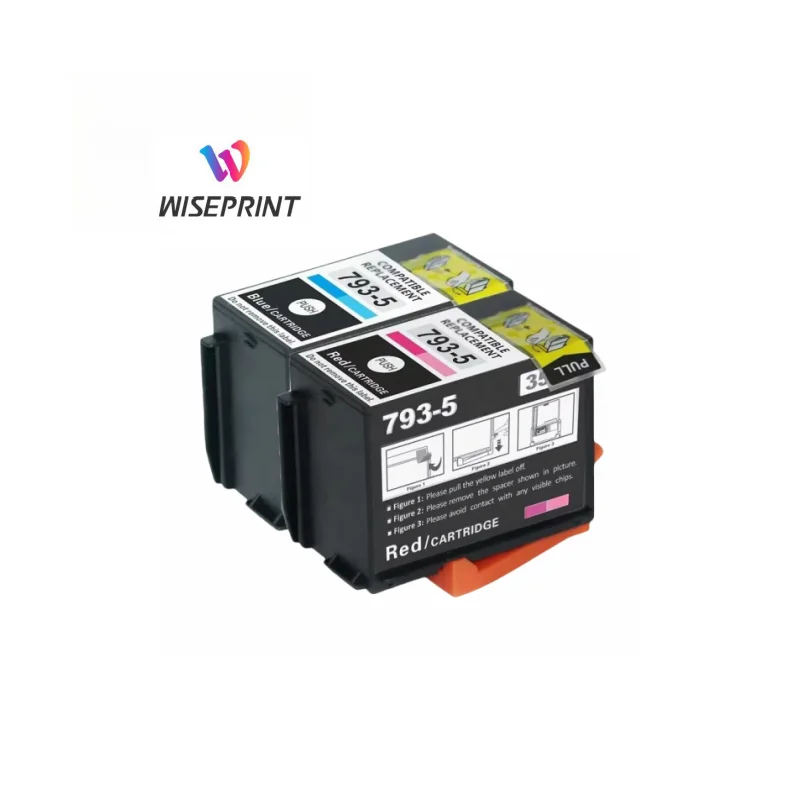 Wiseprint Compatible Pitney Bowes 793-5 Premium Color Red Blue Ink Cartridge For DM100i DM200L DM125i DM150i DM175i Printer