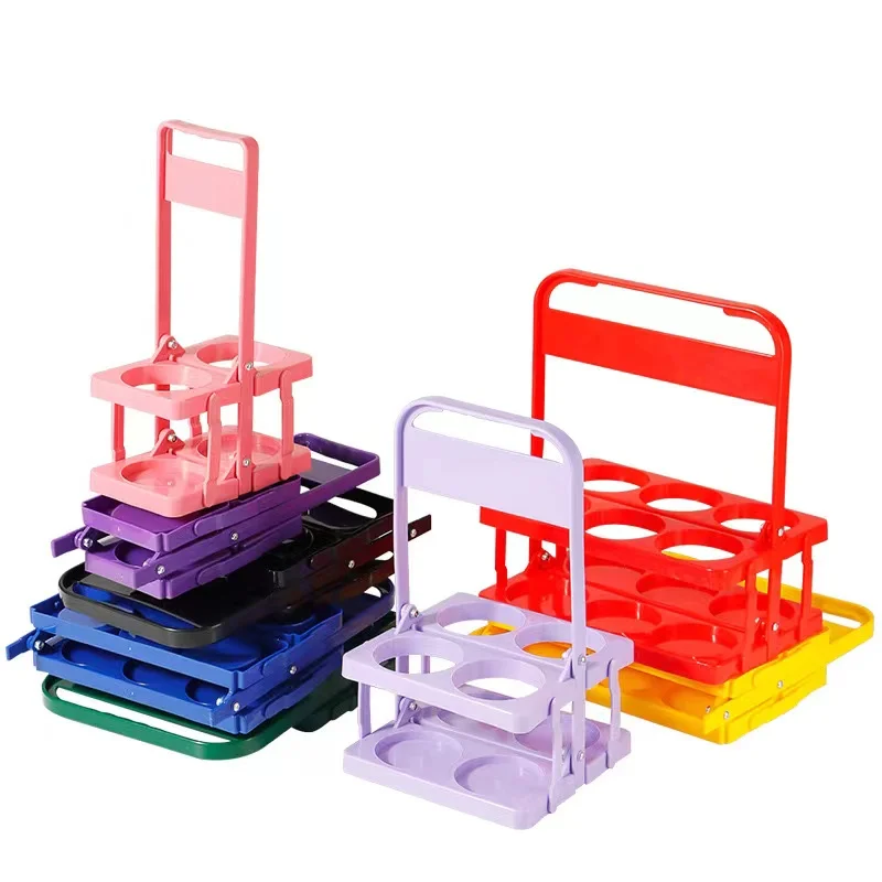 New design plastic can beer bucket wine rack 6 bottles decoration Wine holder