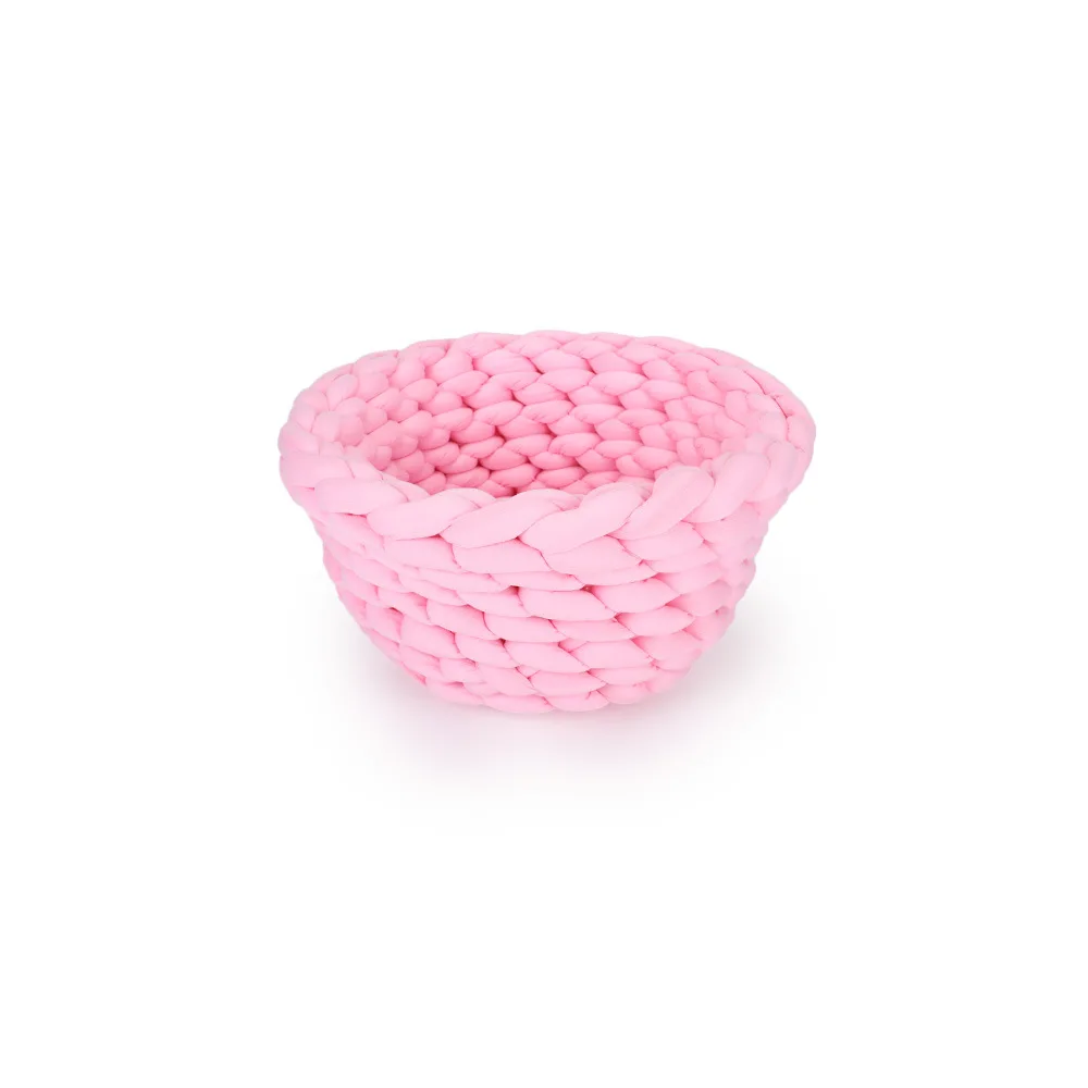 INS Hot Sale Luxury Dog Bed Creativity Foldable Pet Products Colorful Wicker Pet bed cat
