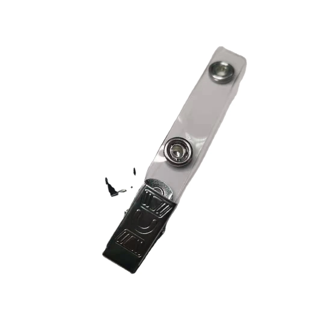 South America Only PVC Strap Sliver Color Metal Clip Badge