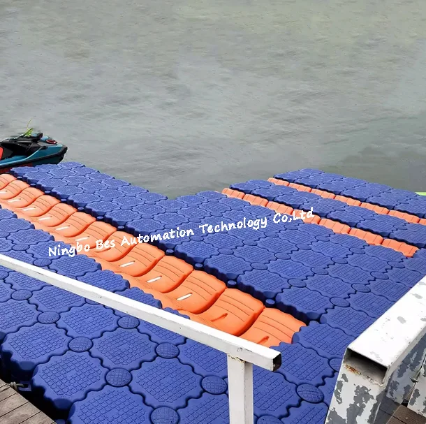 High Quality HDPE Fishing Floating Platform Jet Ski Floating Dock Modular Pontoon Plastic Dock Floats for sale