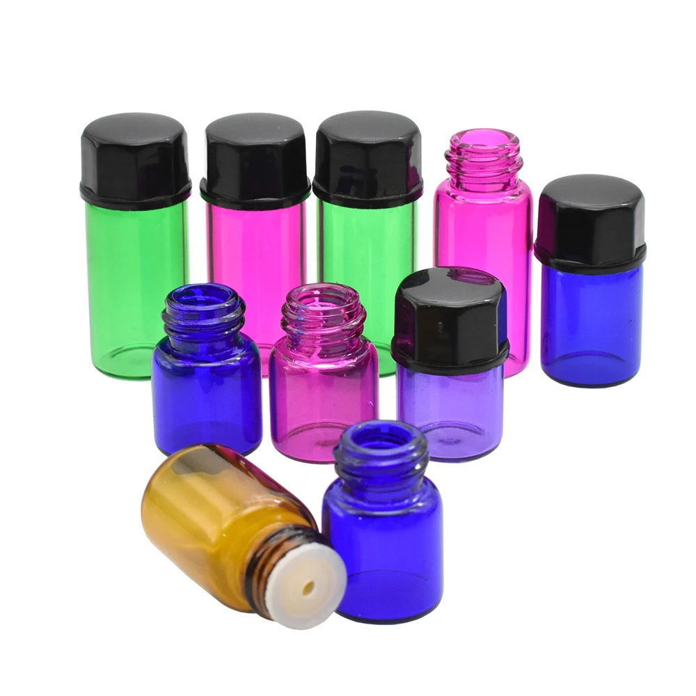 Пустые мини стеклянные флаконы 1 мл 2 мл 3 мл 5 мл косметическая стеклянная сыворотка эфирное масло образец флакона